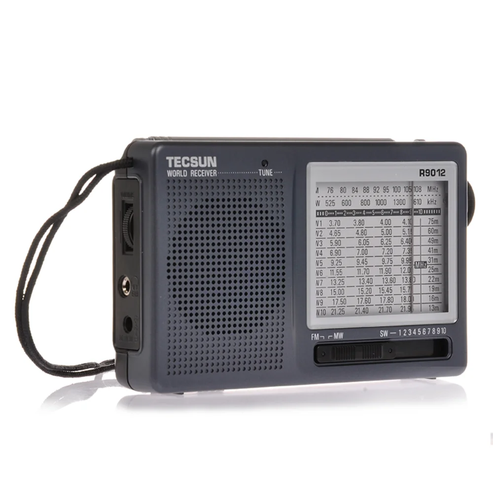 TECSUN R-9012 FM AM SW Radio 12 Bands Portable Receiver High Sensitivity Selectivity Low Noise radio receiver
