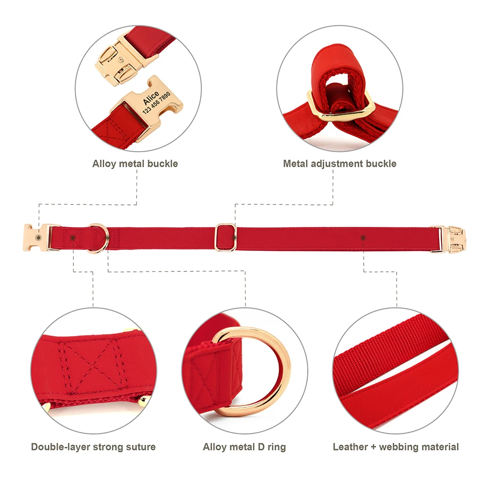 Pet Harness Leash Set Dog Collar Harness Custom No Pull For Small Medium Large Dogs Walking Lead Rope
