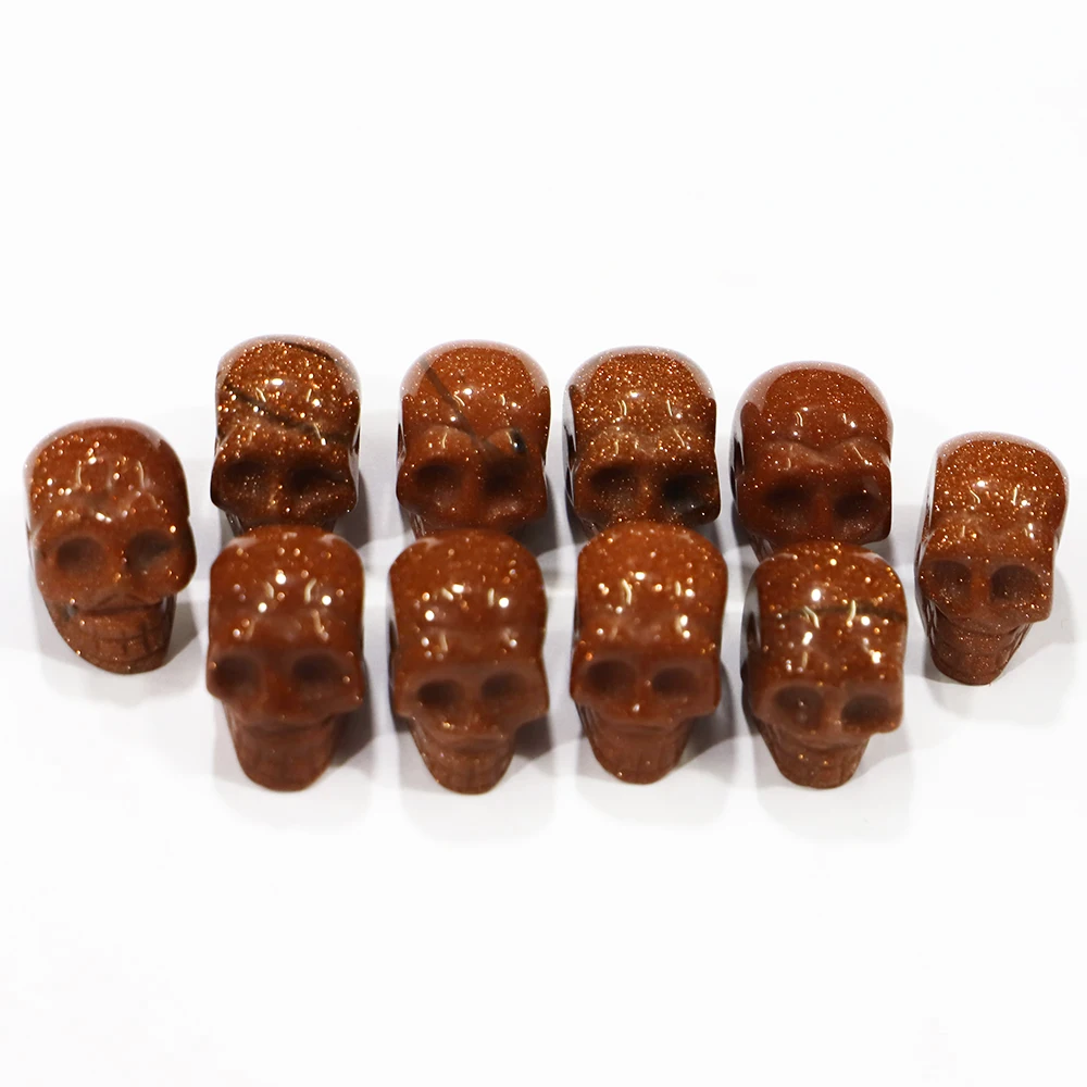 Selling Natural Stone Skull Pendants Necklace Fashion Jewelry Making Charms Skeleton Bracelet Gift Wholesale 6Pcs Free Shipping