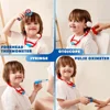 JOYFY Kids Doctor Kit 16Pcs Pretend Play Medical Kit with Realistic Toy Stethoscope Reusable Record Cards for Toddlers Ages 3+
