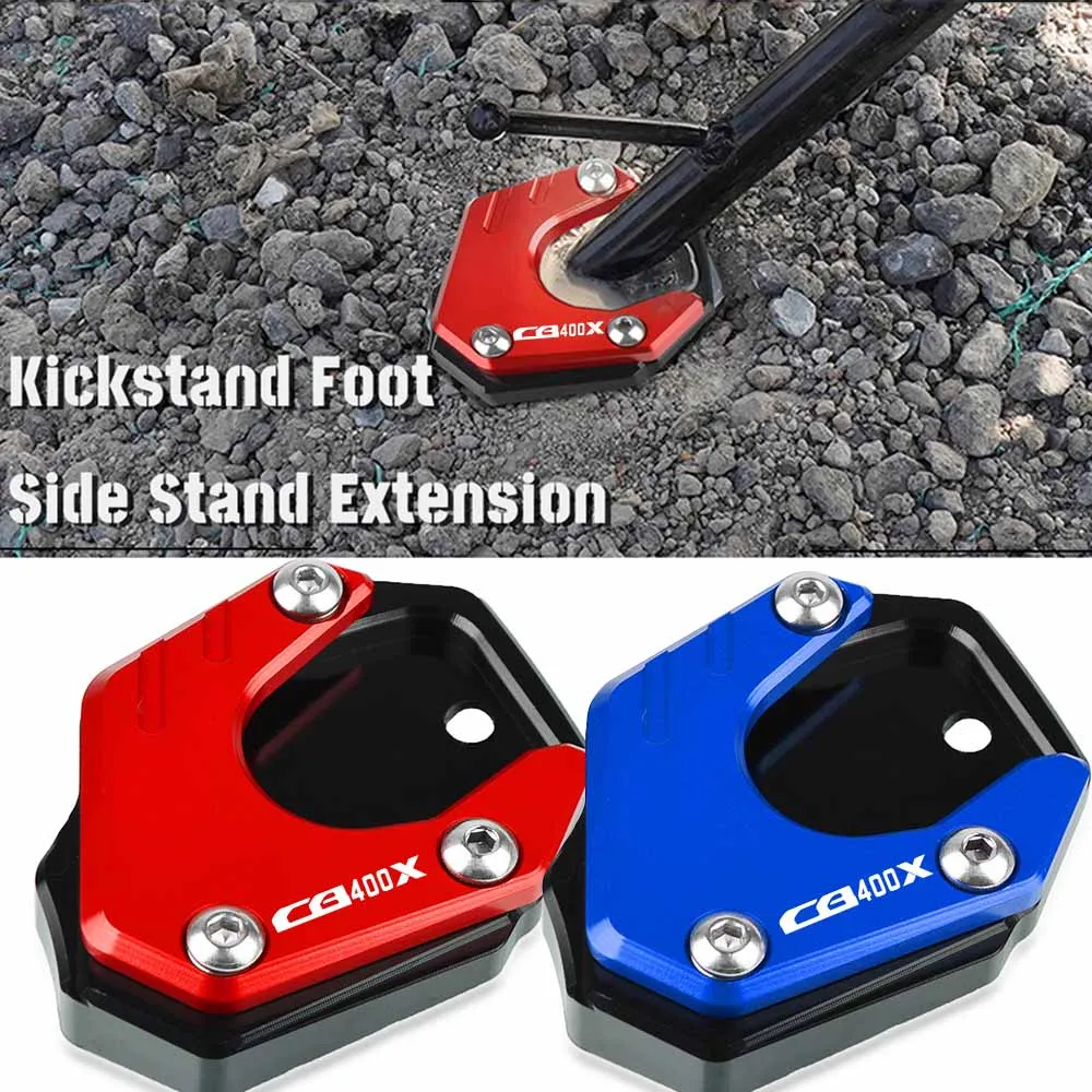 

CB400X Foot Side Stand Pad Plate Kickstand Enlarger Support Extension Fit For HONDA CB 400X CB400 X 2019 2020 2021 2022 2023