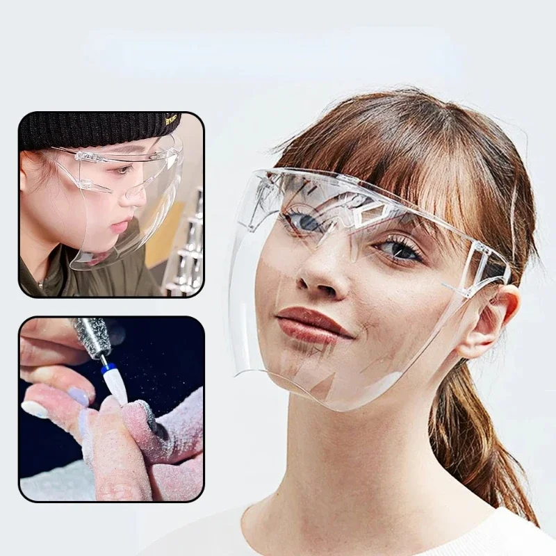 High-Definition Transparent Protective Face Shield with Anti-Fog, Anti-Splash Features