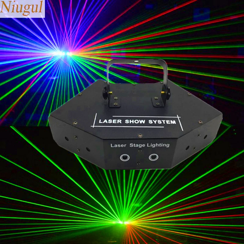

6 Eyes RGB Scan Laser Light/DJ Lighting Laser Projector/Full Color Beam Effects Stage Lighting/Disco Home Party Laser Scanner