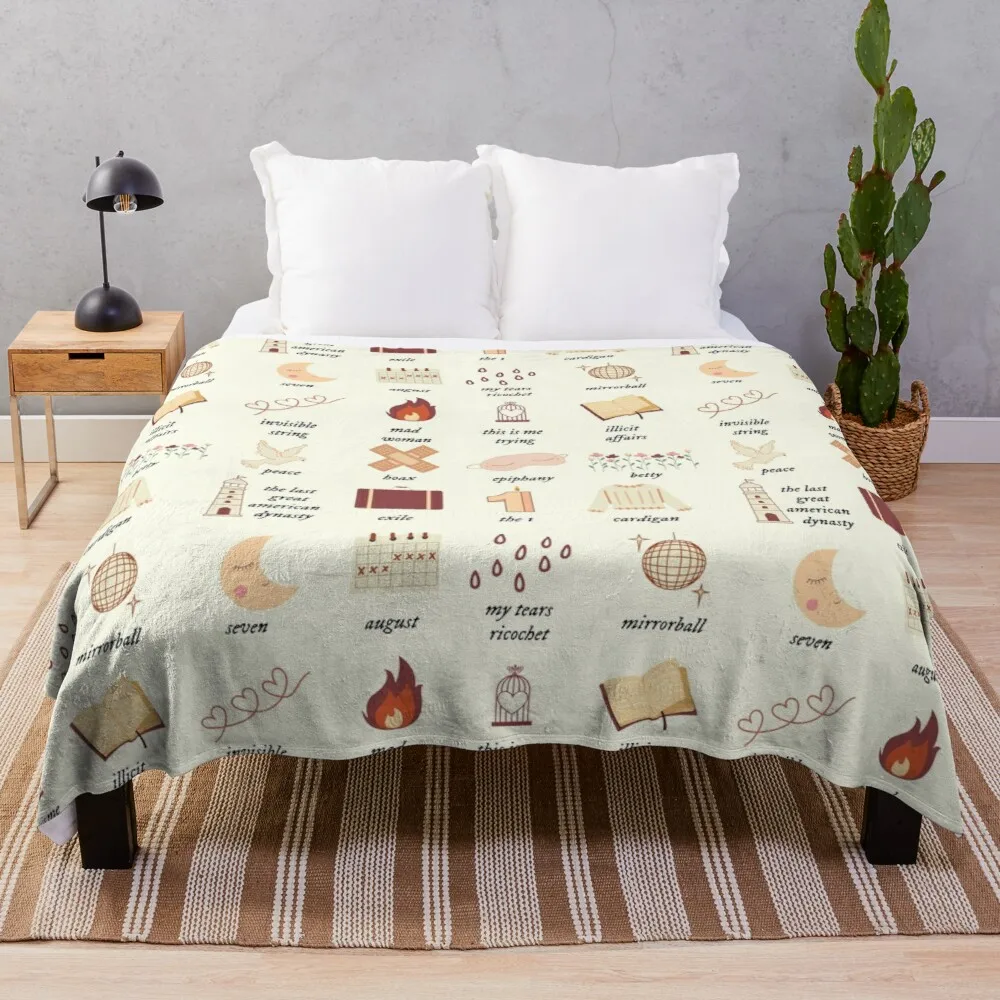 

folklore evermore Throw Blanket Single Blanket