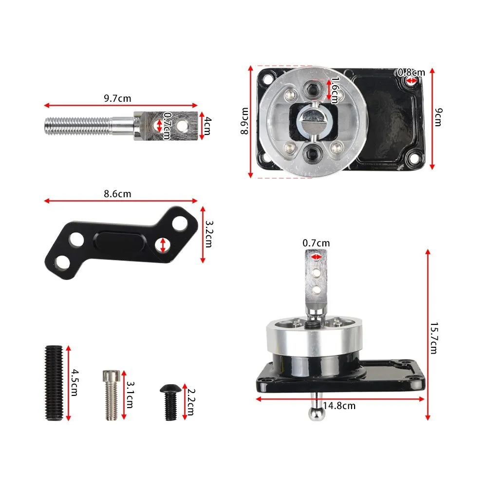 Aluminum Racing Short Throw Quick Shifter For 83-04 Ford Mustangs Thunderbird Turbo Cosworth with T45T5 Transmissions Auto Parts