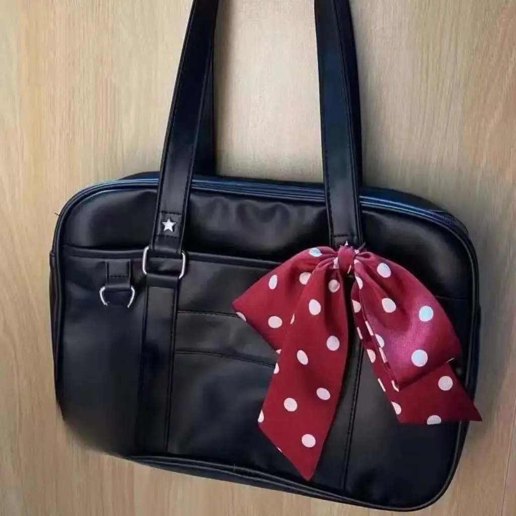 Upgraded pu black large size (includes crossbody strap)