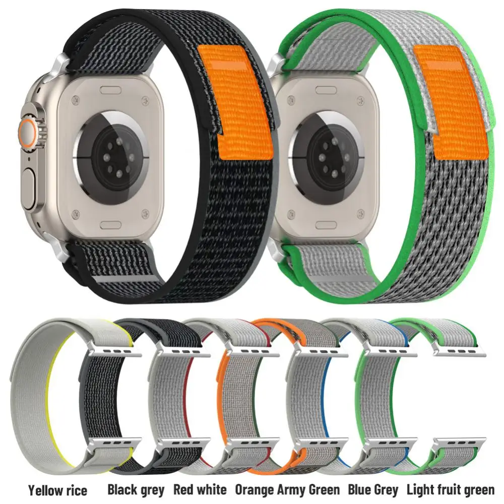 

Ремешок нейлоновый для Apple Watch Band 44 мм 45 мм 40 мм 41 мм 49 мм 38 мм 42 мм