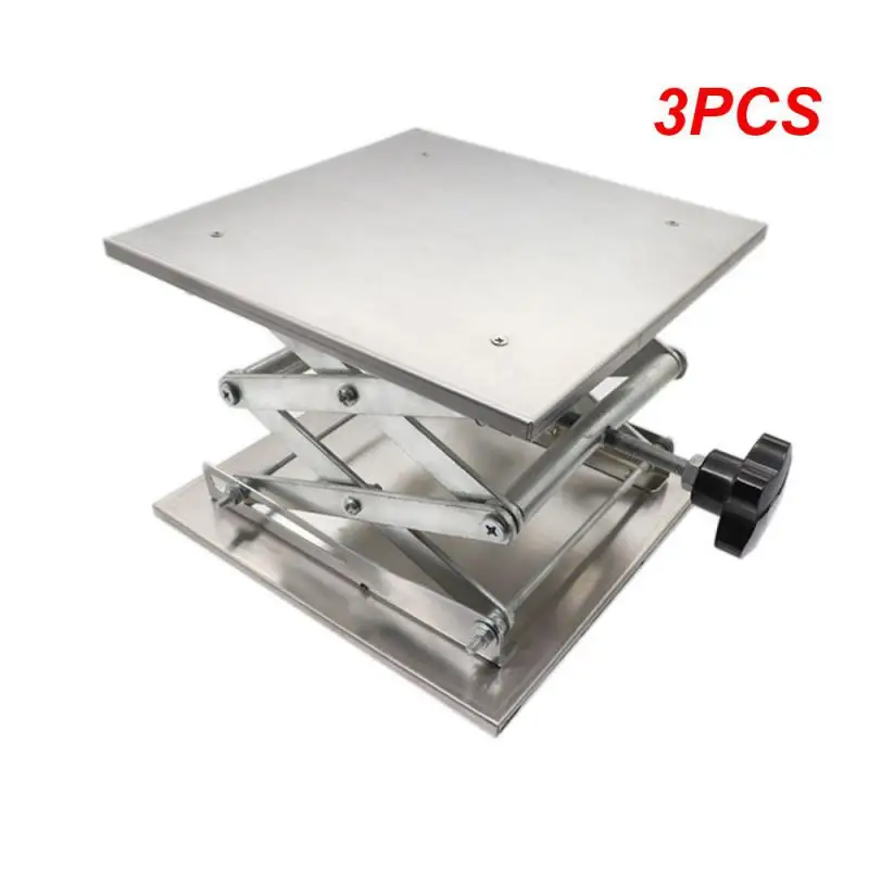 

3PCS 200x200mm Stainless steel Router Table Woodworking Engraving Lab Lifting Stand Rack Platform Woodworking Benches