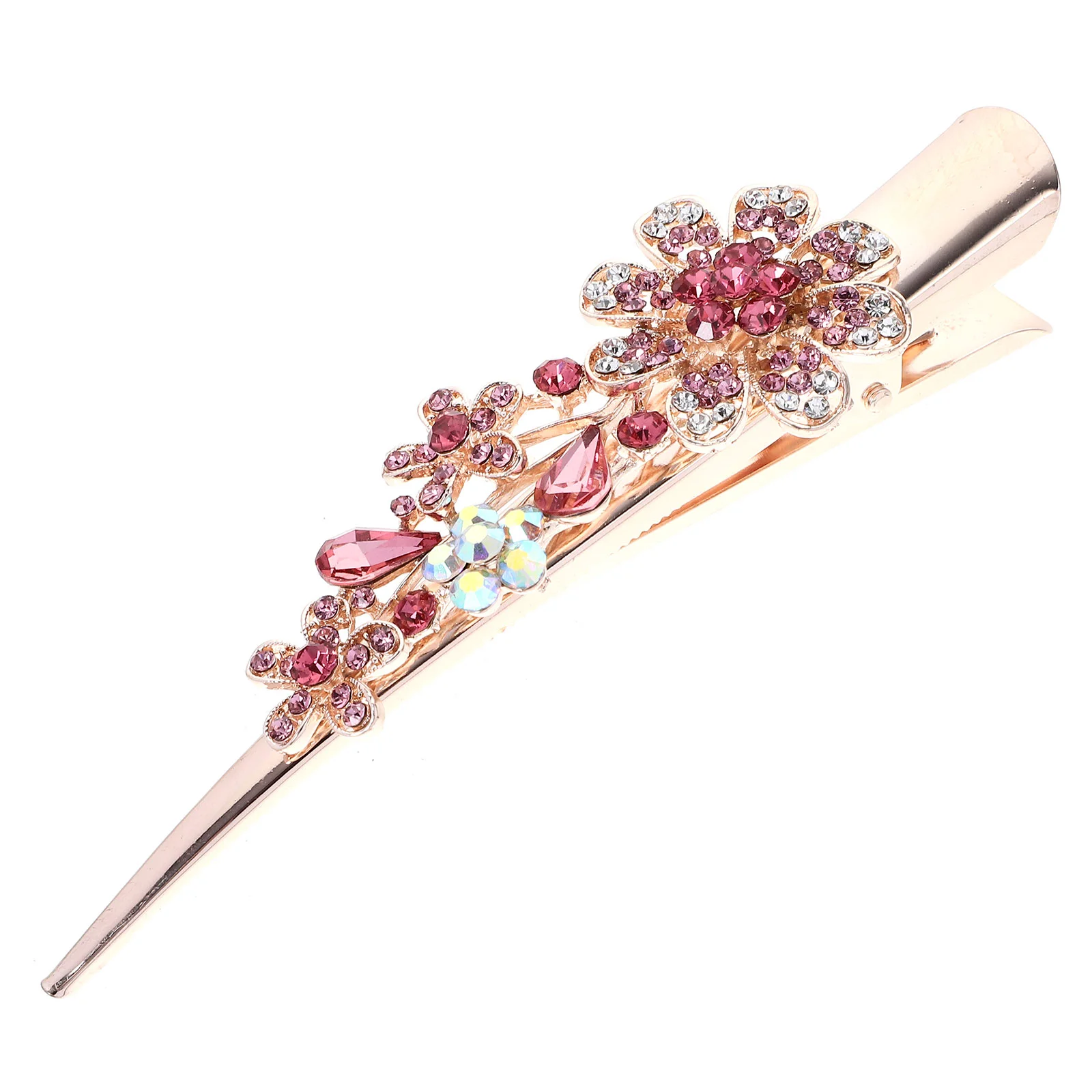 

Заколка для волос в форме рога, большая бриллиантовая инкрустированная искусственная кожа с острым ртом (фиолетовый), Винтажные заколки, женские заколки