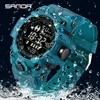 SANDA Men Outdoor Sports Watch Waterproof LED Analog Digital Show Multifunction Big Dial Electronic Wristwatch G style Male Cloc 3