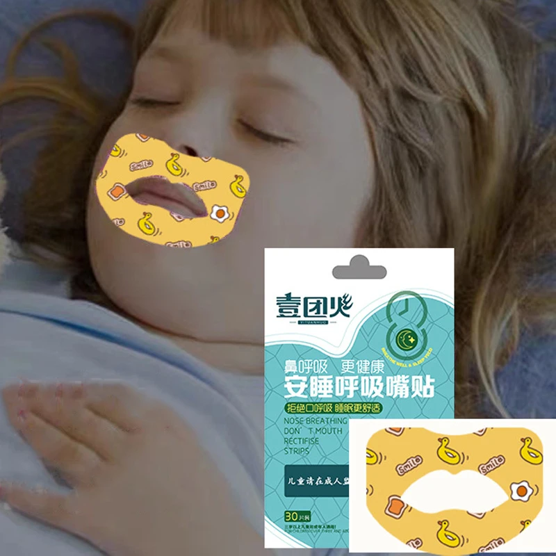 

30Pcs Anti-Snoring Stickers For Children Adult Night Sleep Lip Nose Breathing Improving Patch Mouth Correction Sticker Tape