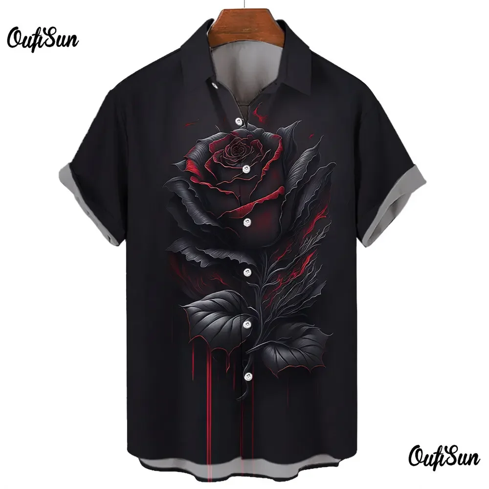 Men's short-sleeved shirt, monochrome T-shirt, simple pink design, everyday casual, oversized top, S-5XL, summer 4