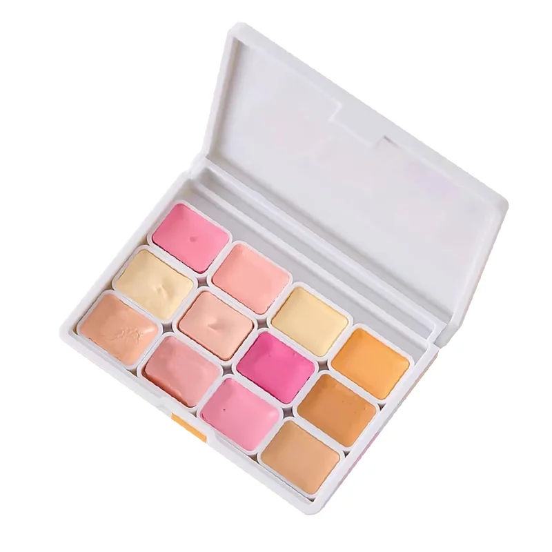12 Skin Colors Watercolor Set Cartoon Flesh-colored Multiple Tone Water Color Collection VanGogh Mijello Holbein Schmincke watercolor painting set,watercolor paint,watercolor pigment