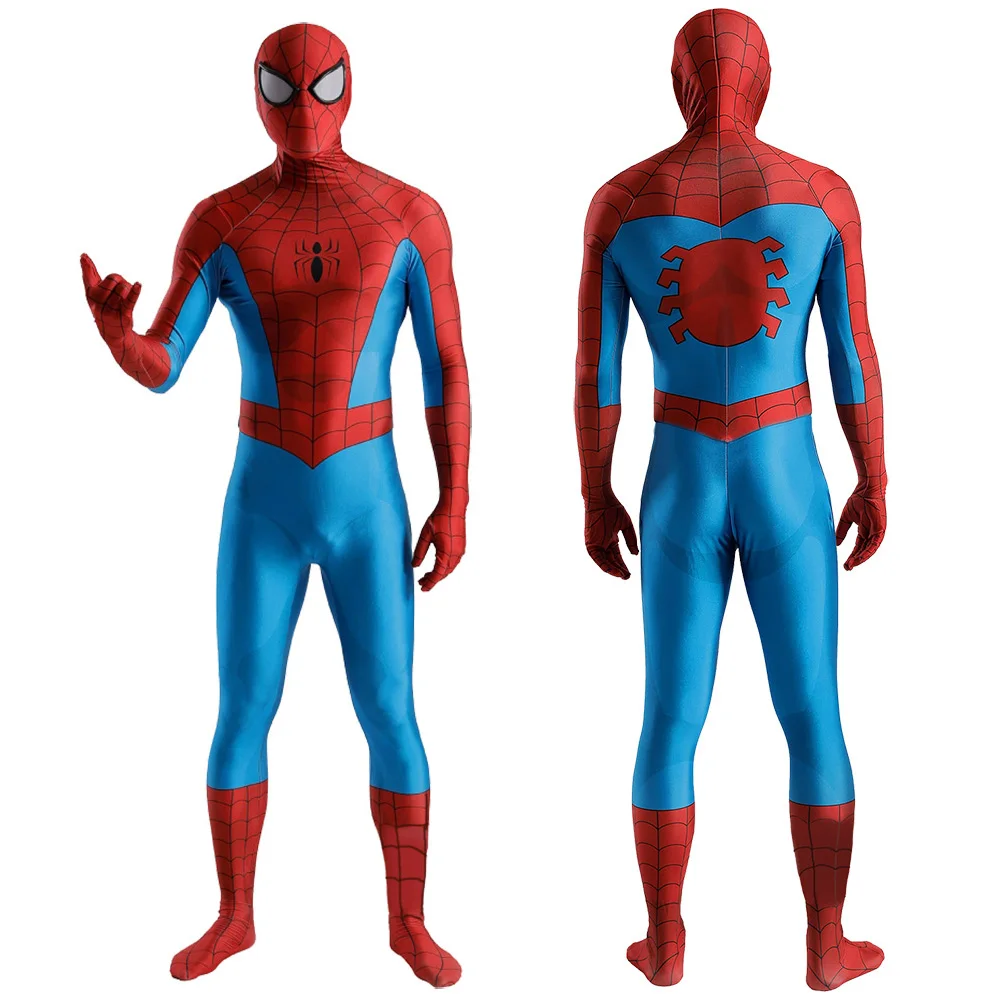 

1994 Classic Spiderman Costume Cosplay Spandex 1994 Spidey boys Costume Superhero Zentai Suits Halloween Costume for Adult kids