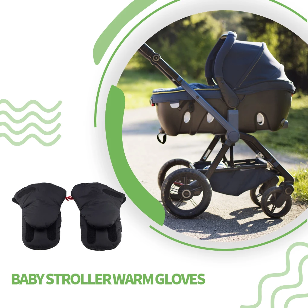 

1 Pair Winter Pram Hand Muff Pushchair Warm Fleece Cover Cart Glove Stroller Warmer Outdoor Shopping Accessories