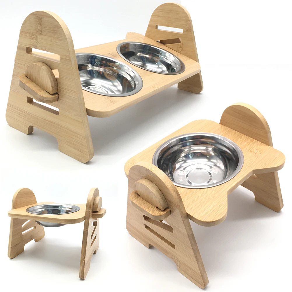 Elevated Dog Bowls for Small Dogs Cat French Bulldog Feeding Dishes
