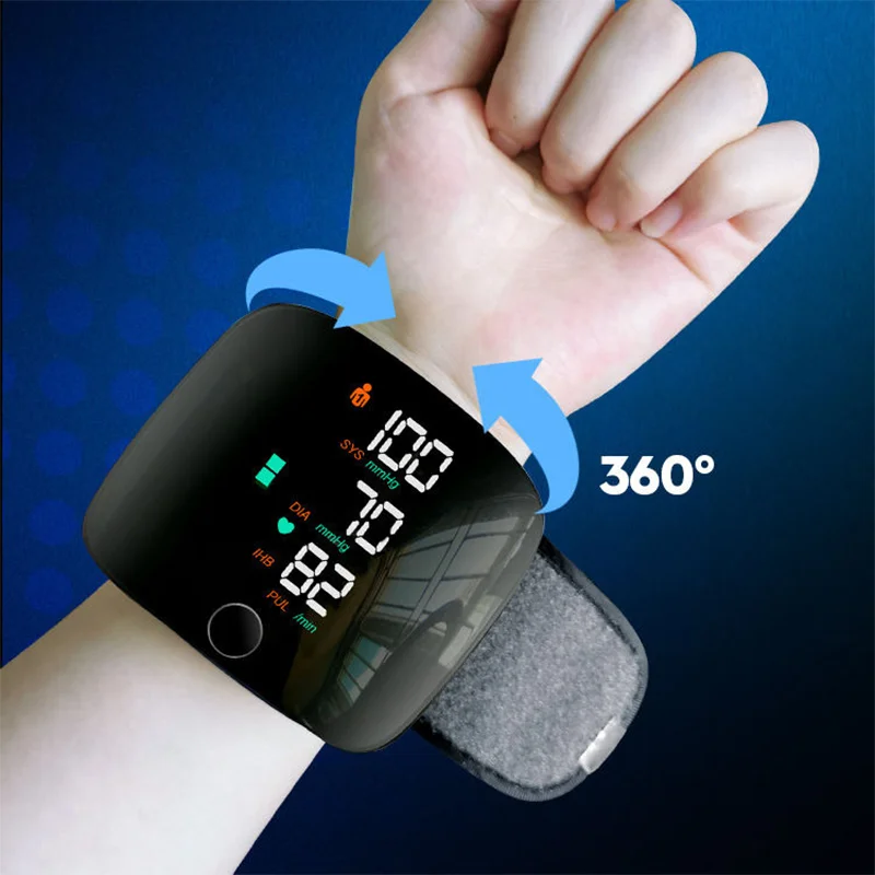 Rechargeable Wrist Blood Pressure Monitor Medical Baumanometro Digitlal Tensiometro Health Sphygmomanometer Tonometer blood pressure monitor,blood pressure meter