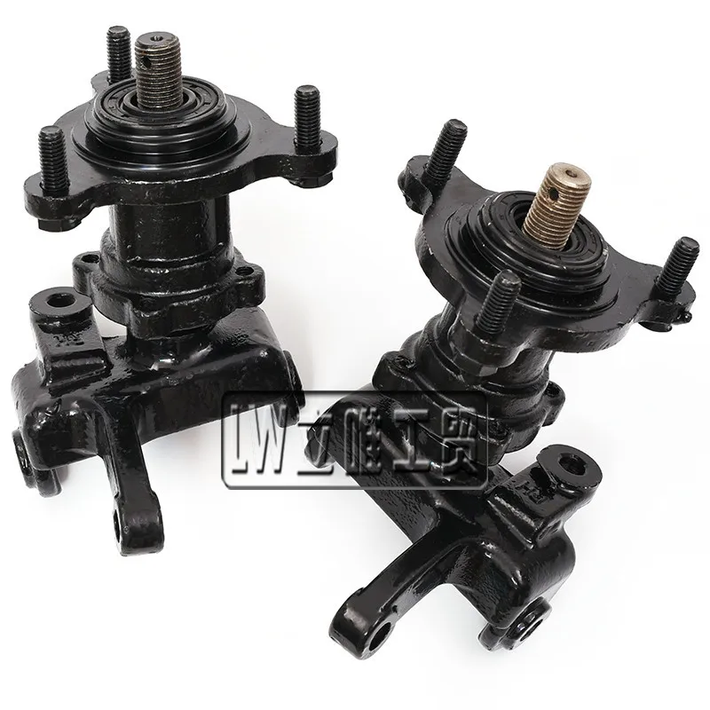 1SET 3 Stud Steering Strut Knuckle Spindles with Brake Disc Wheel Hub Fit for 49cc 110cc Electric ATV UTV Golf Buggy Bike Parts