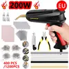 200W Plastic Welder 400/1200PCS Hot Staples 2 in 1 Car Bumper Repair  Plastic Welding Repair Kit with 2PCS Smoothing Tips 1