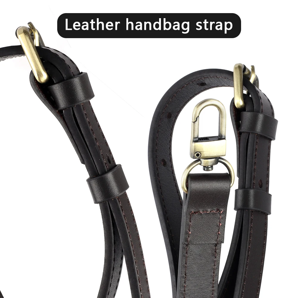 Genuine Leather Bag Strap Vegetable Tanned Shoulder Straps Replacement Adjustable 120-130cm Crossbody Belts Bag Accessories