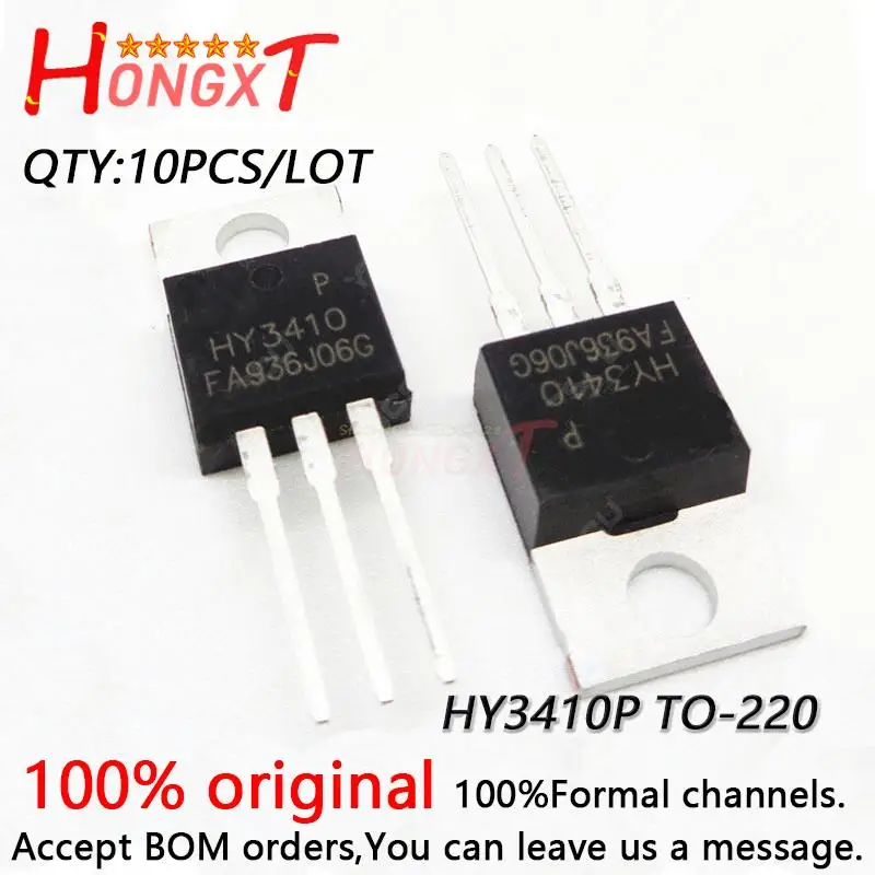 

10PCS 100% NEW Original imported HY3410 HY3410P TO-220 MOS FET 100V 140A.