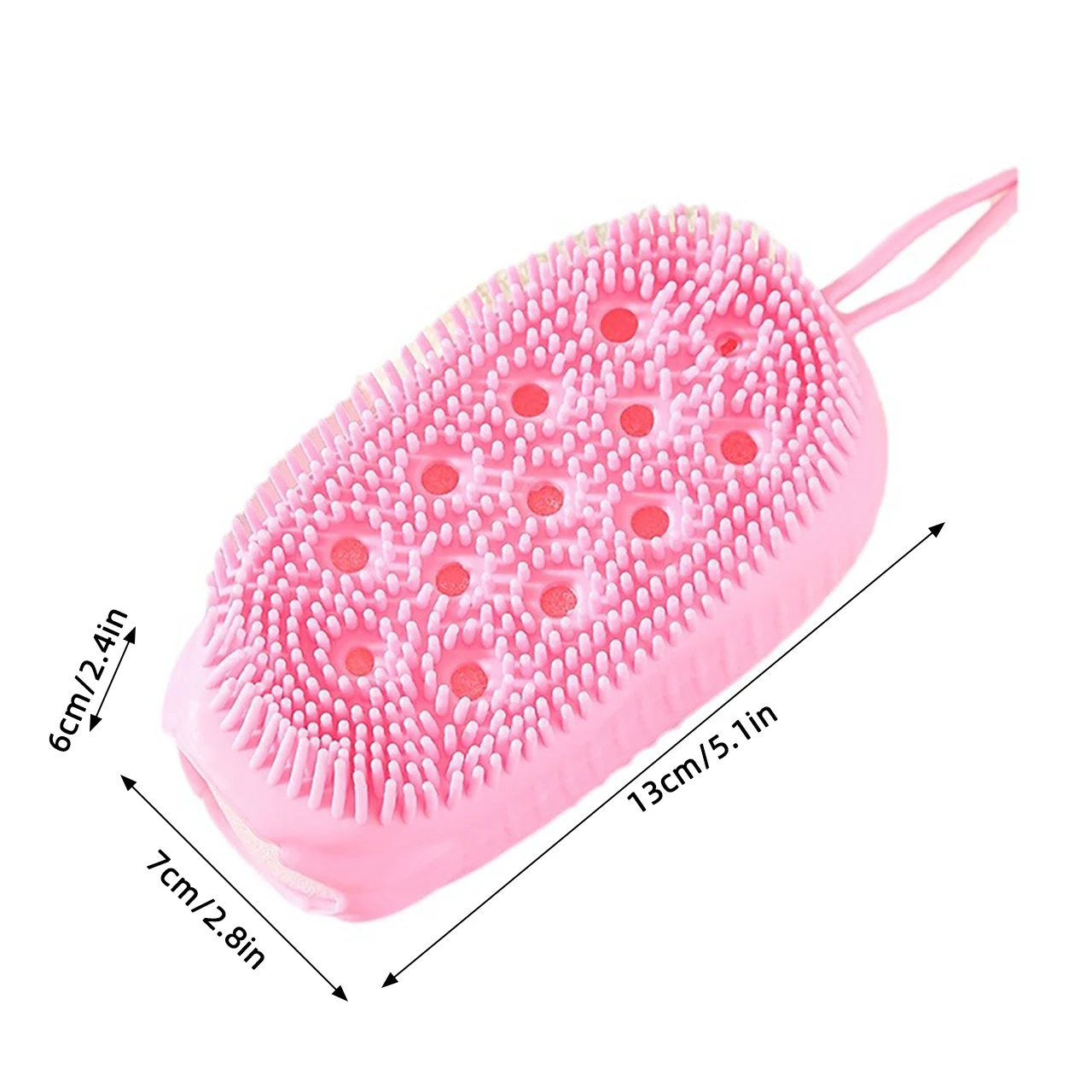 Double-Sided Bubble Brush Silicone Exfoliating Soft Bath Scrubber Massage Shower Brush Body Skin Cleaning Tools