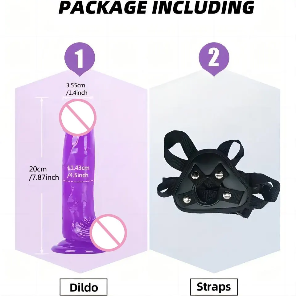 Men Strap On Dildo Panties Wearable Solid Penis Lengthen Sleeve Strapon Dildo Pants Harness Belt for Man Sex Toys For Woman Gay