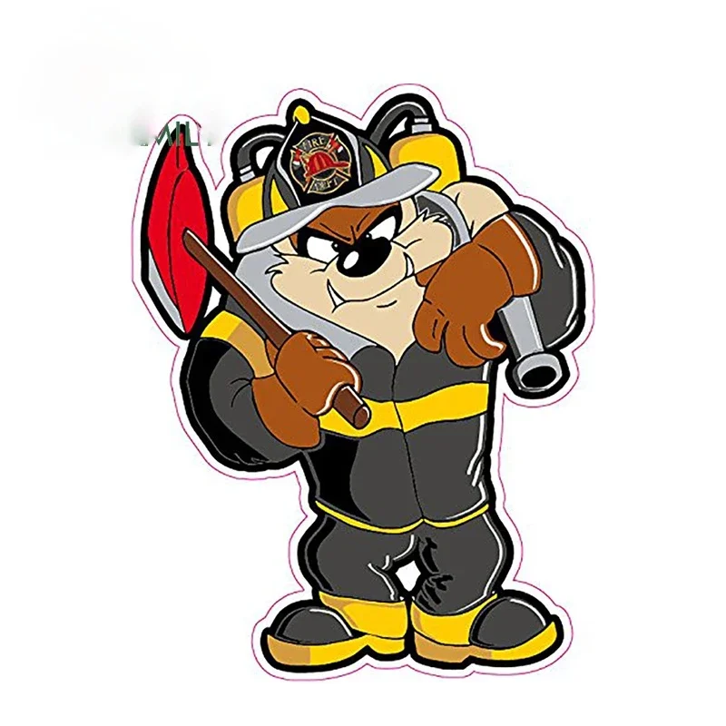 Creativity Wild FireFighter Decal  Suitable for Helmet Refrigerator Motorcycle Funny Laptop Decal PVC 13x10cm