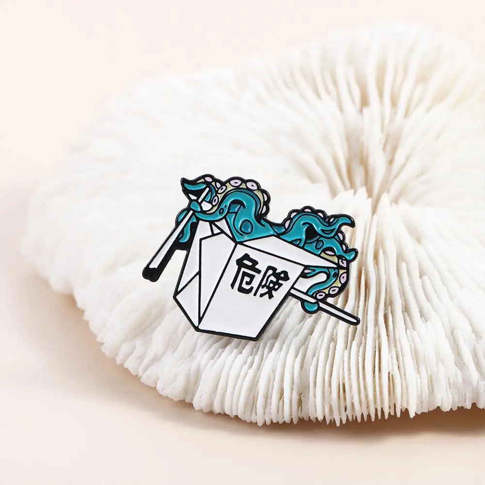

Creative Cartoon Collar Brooch Jewelry Accessories Carton Badge Pin Lapel Brooch Enamel Pin Brooches Pin Octopus Brooch