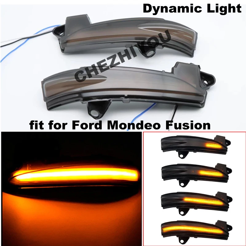 

For Ford Mondeo Fusion 2013-2020 LED Turn Side Rearview Mirror Signal Dynamic Blinker Flasher Light Lamp Indicator USA Version