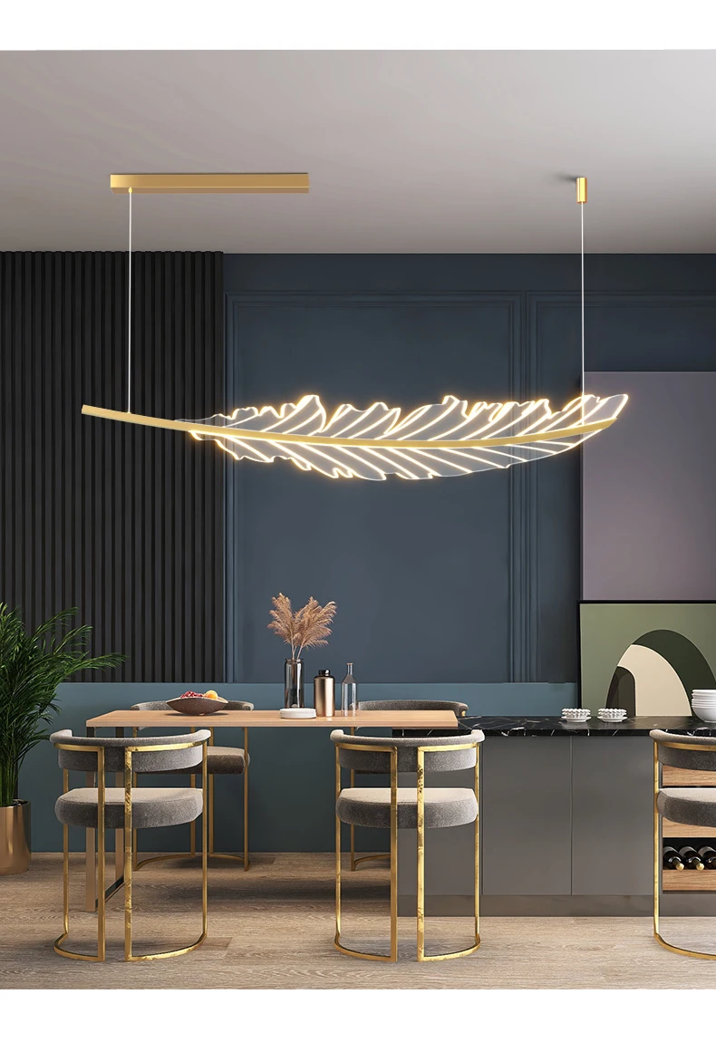 feather shaped led light