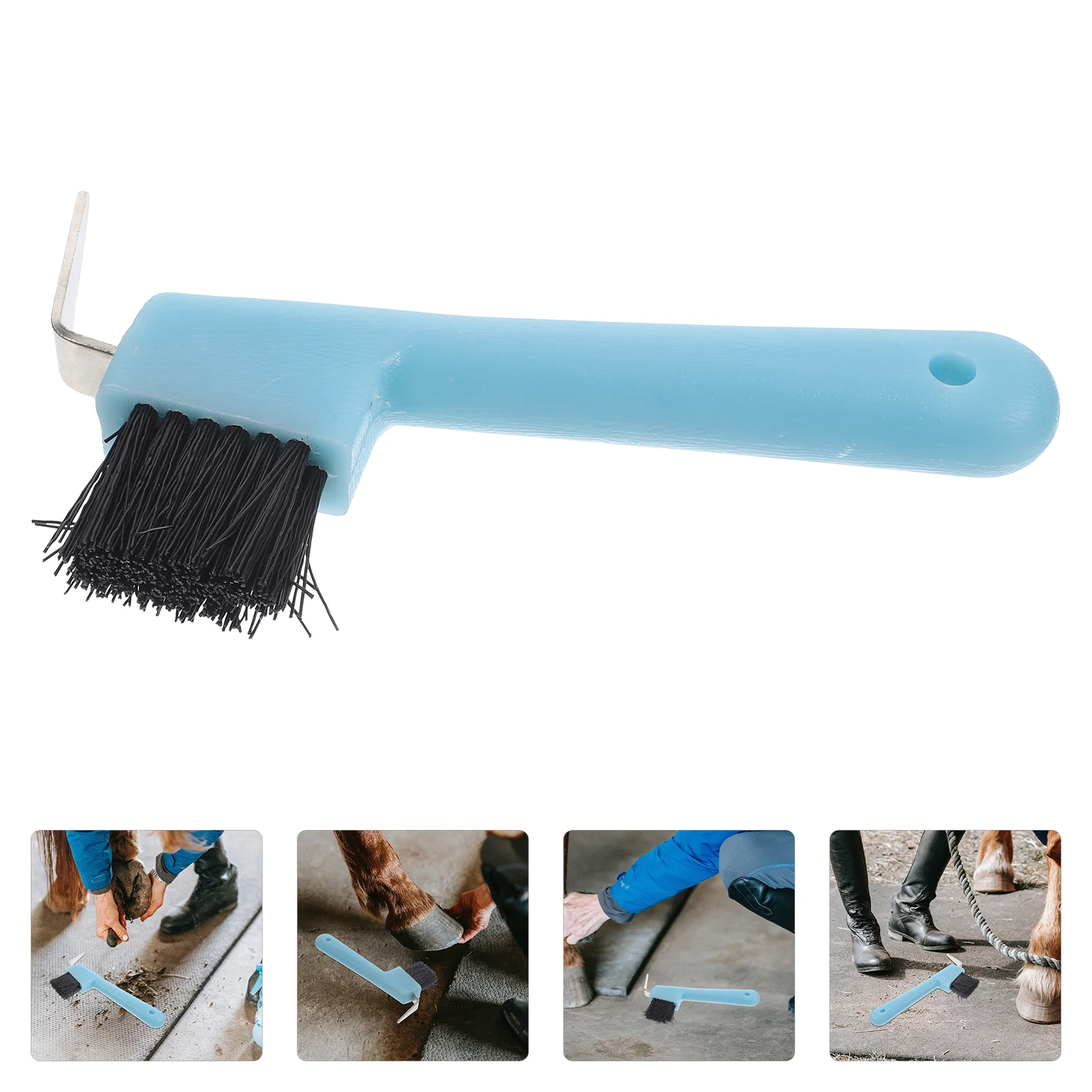 Hoof Pick Horse Brush Trimmer Grooming Grip Picks Hair Horses Portable Horseshoe Cleaning Tools 6