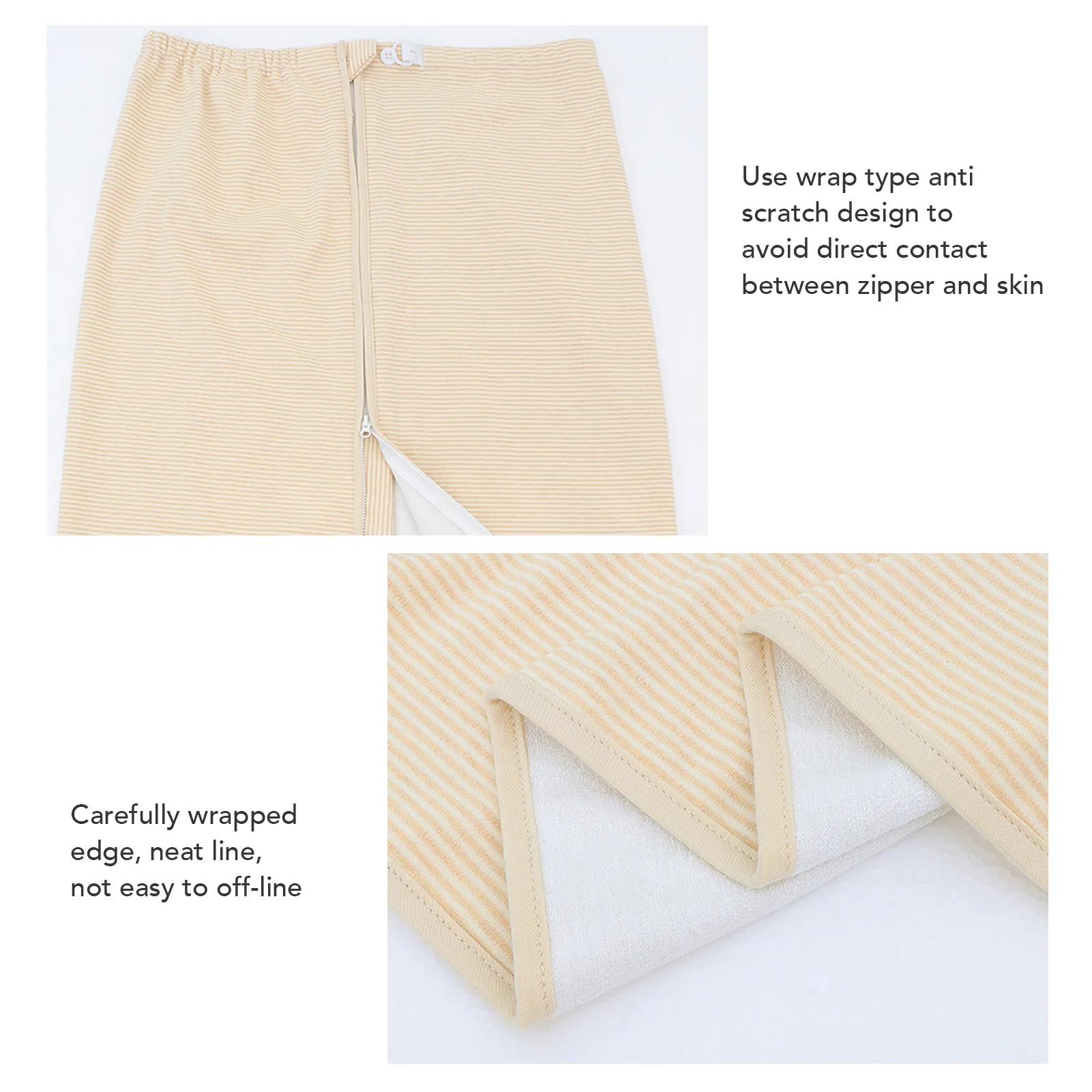 Adult Diaper Skirt Diaper Skirt Washable Cotton Cloth Wearable Incontinence Bed Pad for Adults Elderly Khaki Snap Button Type 4