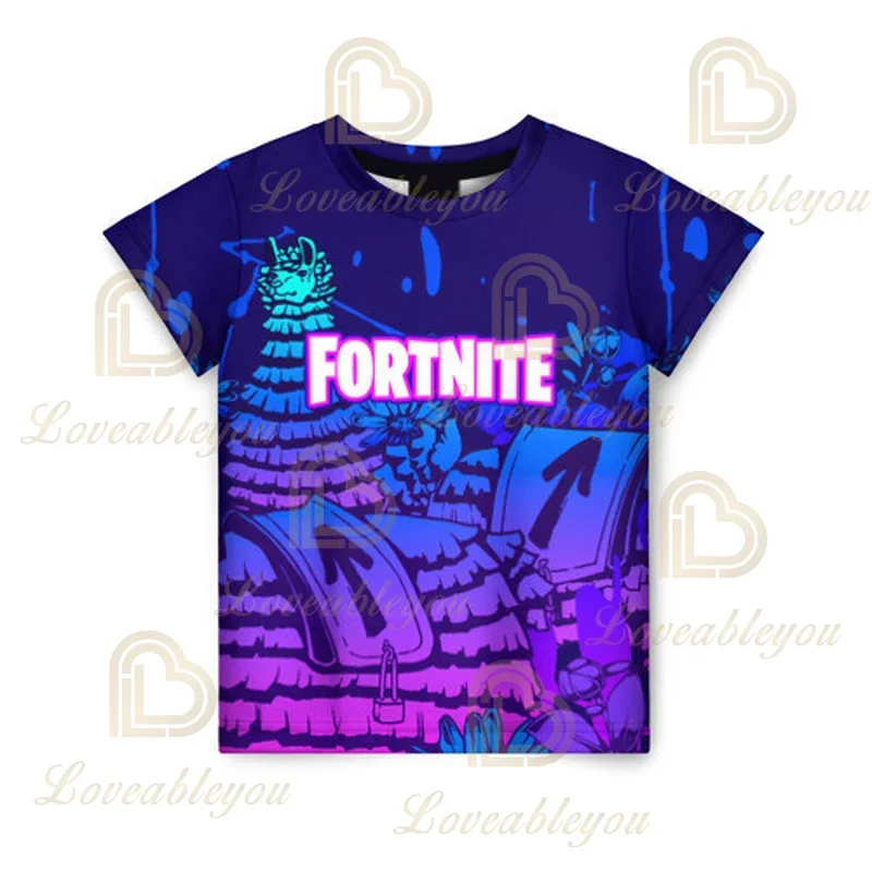 Fortnite Camiseta De Manga Corta Con Logotipo De Videojuegos