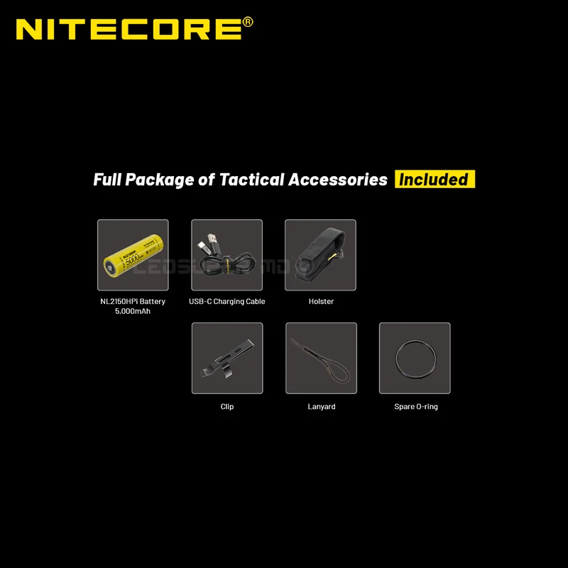 P23i lampe tactique 3000LM rechargeable strobe ready–NITECORE BELUX