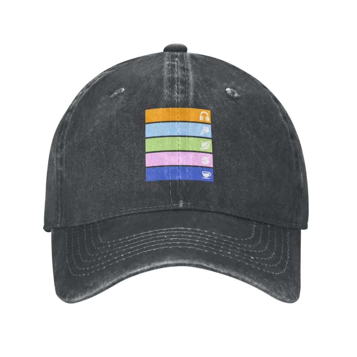

Liella! member colors with icons Cap Cowboy Hat Snap back hat rave fluffy hat mens hat Women's