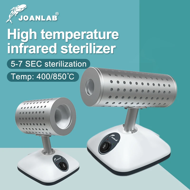 JOANLAB Infrared Inoculation Loop Sterilizer Laboratory Equipment High Temperature Disinfection 5-7 Seconds Rapid Sterilization Lab Micro Sterilizer