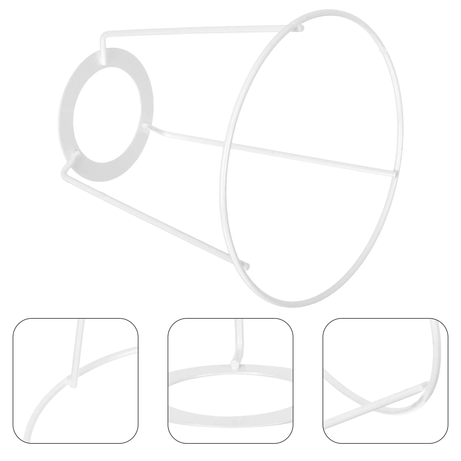 

Wire Lamp Shade Lampshade for Desk Ring Fitter European Style Frames Vintage Iron Support Drum