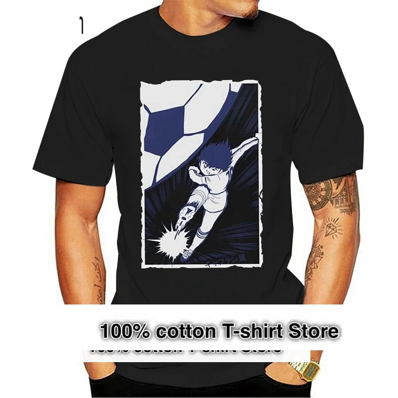 New Printed Funny Men Captain Tsubasa Strike Maglietta Da Uomo Maglietta Da Donna