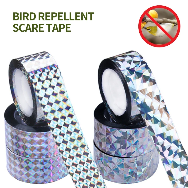 50/80M Anti Bird Repellent Tape Laser Reflective Fox Pigeons Scare