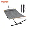 VEVOR Two Person Hammock with Stand Included Heavy Duty 480lb Capacity with 12FT Steel Stand & Portable Carrying Bag & Pillow 1