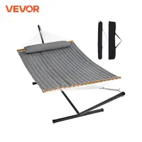 VEVOR Two Person Hammock with Stand Included Heavy Duty 480lb Capacity with 12FT Steel Stand & Portable Carrying Bag & Pillow 1