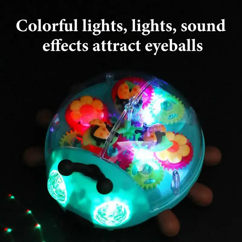 Electric Beetles Car Toys Baby Musical Toys With Music LED Lights Electronic Learning Game Light Up Infant Crawling Toys 3