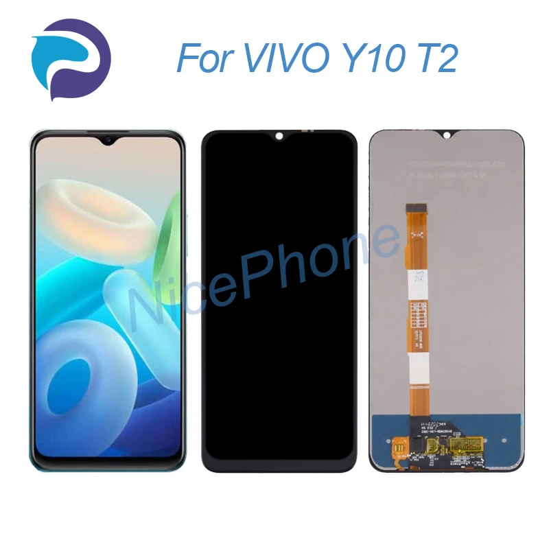 

ДЛЯ VIVO Y10 T2 LCD дисплей кодирующий преобразователь сенсорного экрана в сборе Замена 6,51 "для VIVO Y10 T2 экран ЖК-дисплей