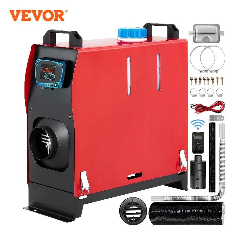 VEVOR 8KW Parking Heater 12V Car Diesel Air Heater All-In-One with LCD  Monitor Bus Trailer Boat Trunk Diesel Vehicles Heating