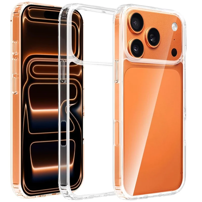 crystal clear case for iphone 17/17promax/17 pro/17 air shockproof protective phone cover hd transparent hard pc bumper shell Crystal Clear Case For iPhone 17/17Promax/17 Pro/17 Air Shockproof Protective Phone Cover HD Transparent Hard PC Bumper Shell 1