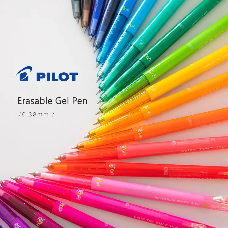

1pc Japan PILOT Frixion Erasable Colored Gel Pen LFBS-18UF 0.38mm Bullet Shaped Penpoint 20 Colors Available School Stationery