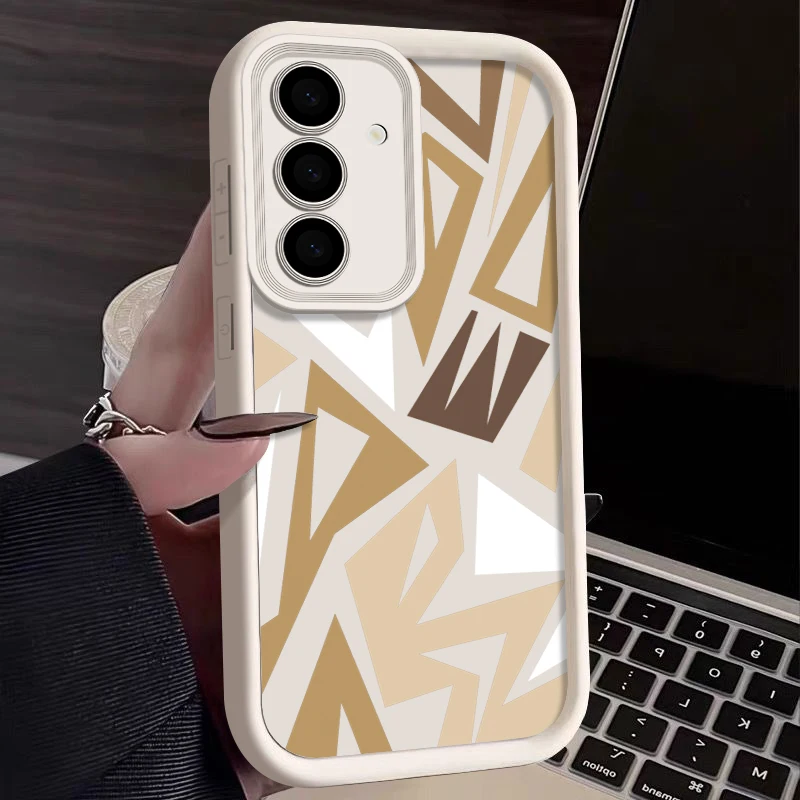 Splicing Geometric Design Phone Case