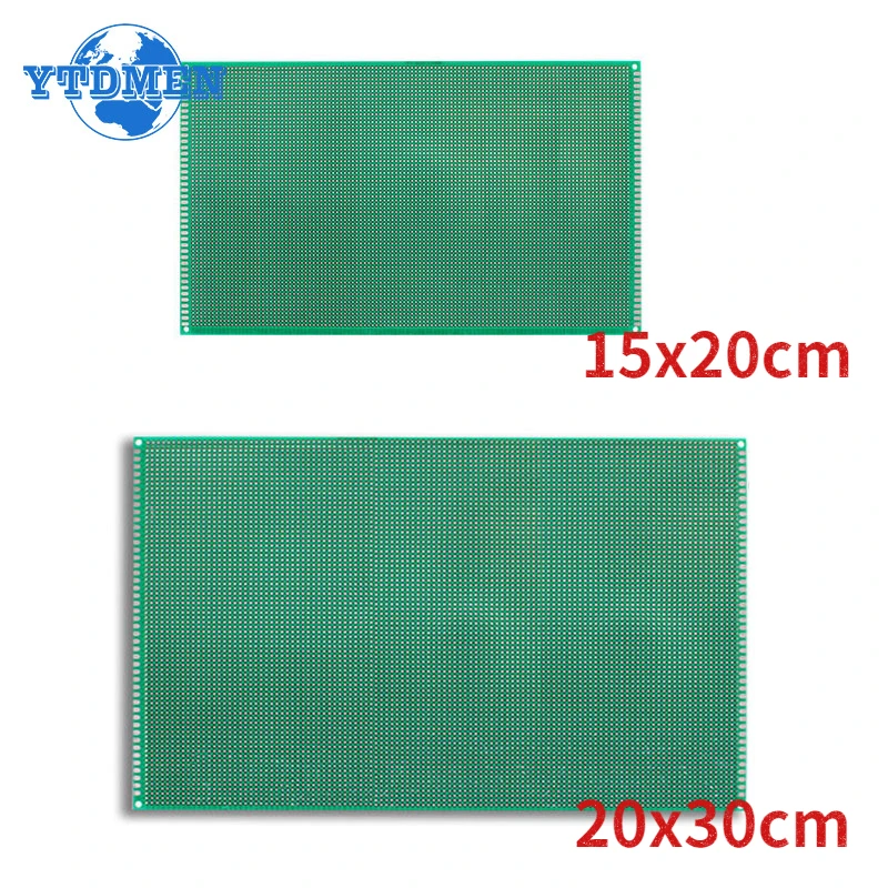 1PCS PCB Prototype Board 15x20cm 20x30cm Single Side Protoboard Green Fiberglass Plate Diy Universal Circuit Boards