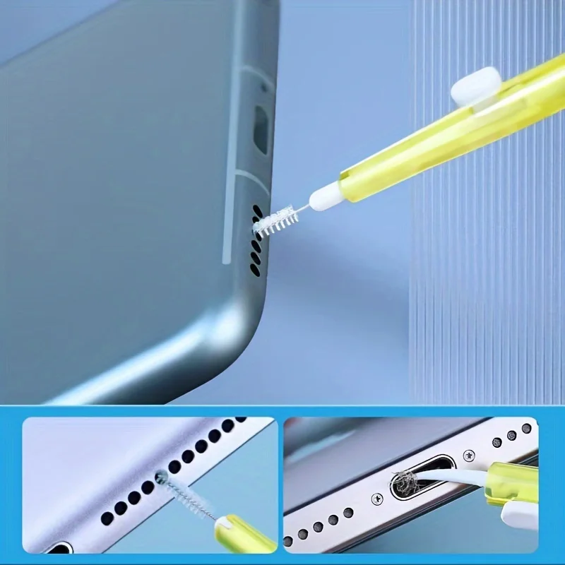 Kit di pulizia retrattile da 16 pezzi per telefono, kit di pulizia multifunzionale per telefono e auricolari, riparazione per la pulizia del telefono cellulare - Image 2